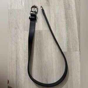 Forever 21 Black Belt with Silver Buckle